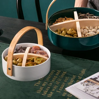 

Emerald Fruit Plate Home Living Room Fruit Basket Personality Creative Snack Plate Dinner Dish for Kitchen Supplies