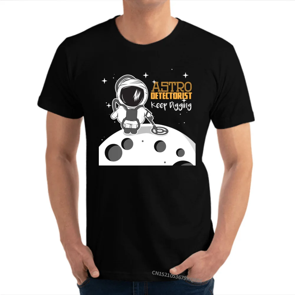 Moon Astronaut Detectorists Топы Рубашки 2020 скидка o образным вырезом нормальный короткий