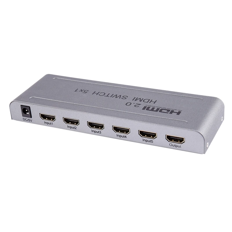 1080P Hdmi Коммутатор Hdmi 2,0 5X1 переключатель аудио-видео конвертер 4Kx2K@ 60 Гц поддержка Hdr-Us Plug