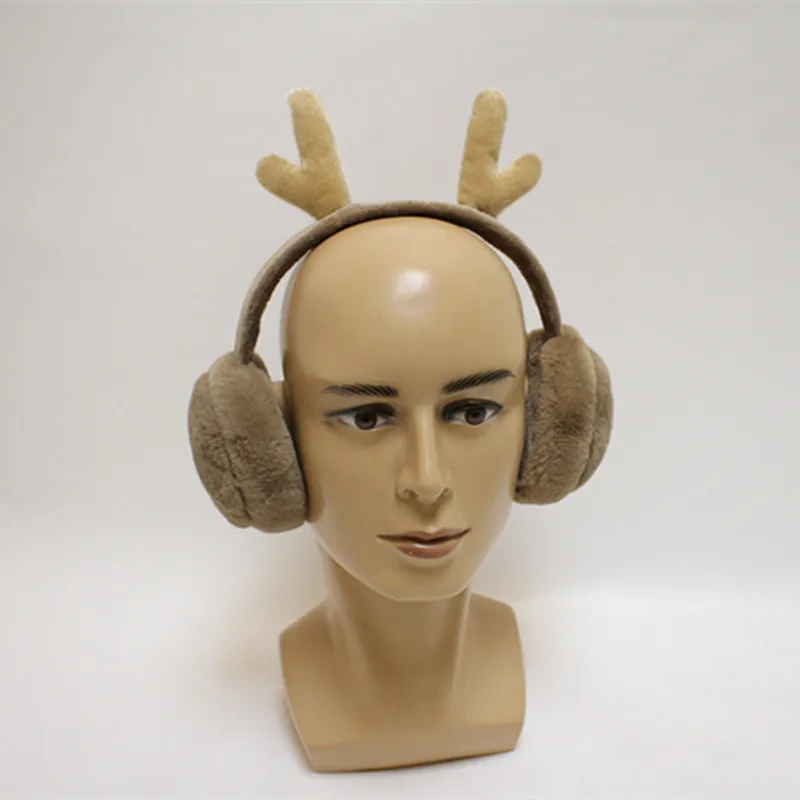 JINSERTA Kids Wired Headphones On Ear Foldable Stereo Headset Cute Deer Ear Earphone for Smartphone PC Children Birthday Gift