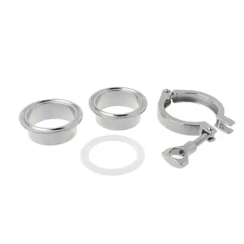 

304 Stainless Steel Sanitary Clamp Quick-connect Joint Sanitary Grade Chuck Quick-fit Joint Plumbing Pipe Ring Seal Set