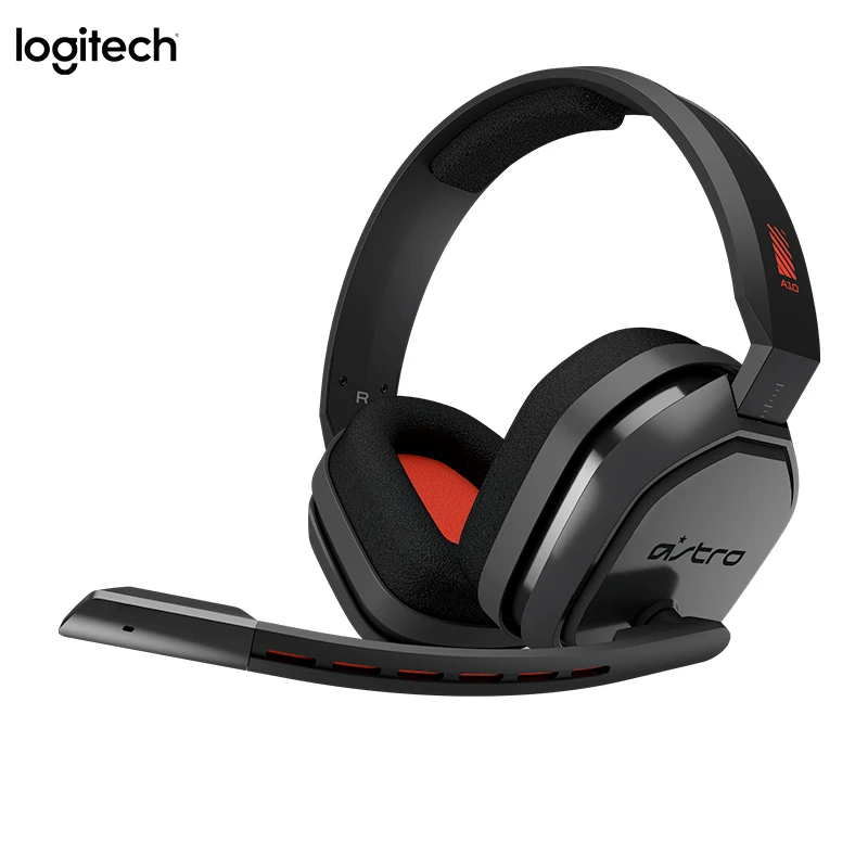 Микрофон с шумоподавлением logitech ASTRO A10, совместимый с ПК/Mac, 3,5 мм, для PS4, гибкий виртуальный объемный 7,1, Windows 10/sonic