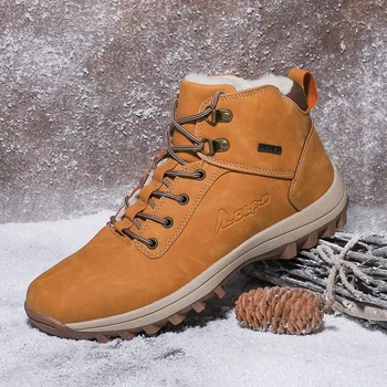 

Men Winter Anti Skip Ankle Snow Boots Motorcycle Fur Plush Warm High Top Desert Sneakers Male Casual shoe women oxfords booties