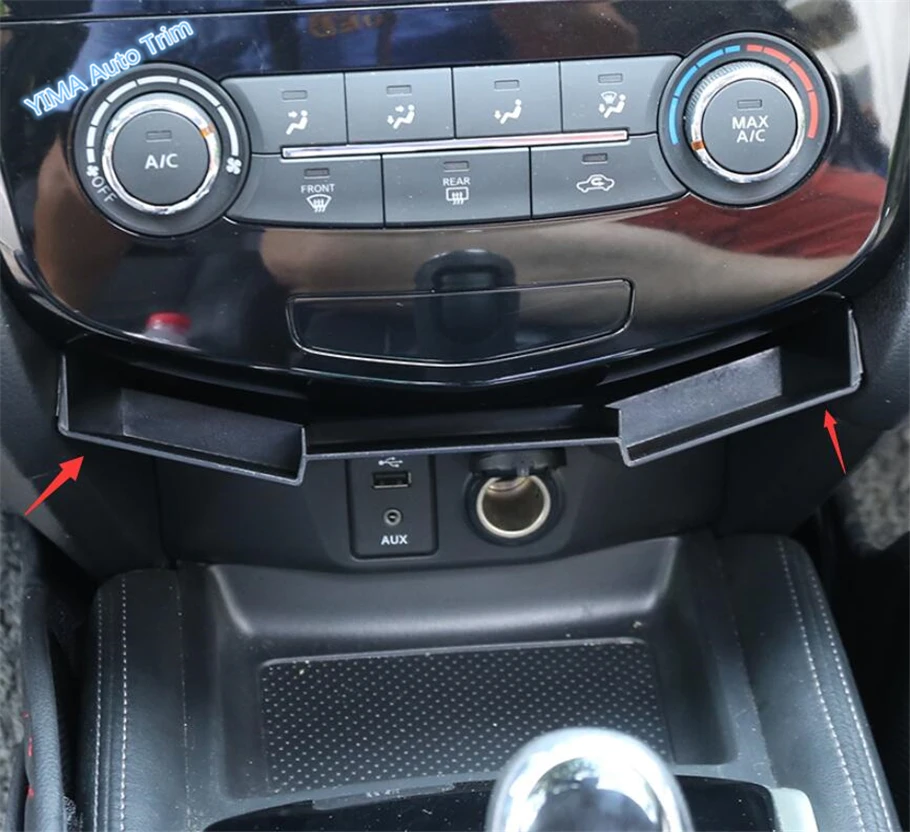 Lapetus Авто стиль центральной консоли Многофункциональный контейнер коробка для хранения крышка подходит для Nissan Rogue T32/X-Trail