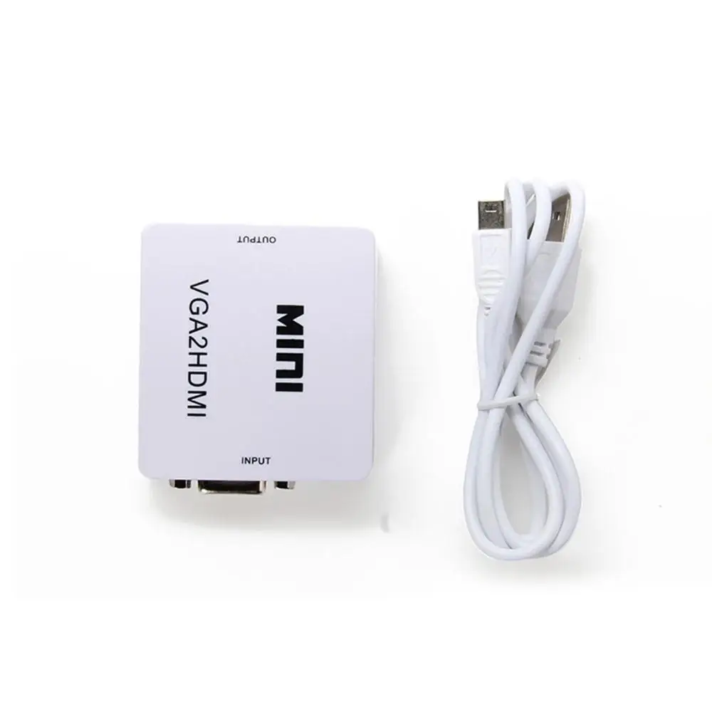  VGA a HDMI Mini Box HD Video/Audio Convertitore per il Computer Portatile/Xiaomi Box/PC/Proiettore 