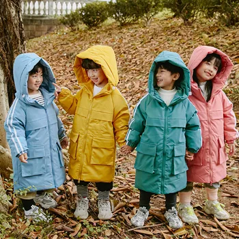 

Girls Winter Coat Kids Down Jacket for Toddler Girl Boy Clothes Children Long Warm Coats Zipper Hooded Teenager Kid Clothing