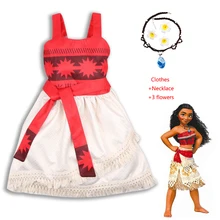 Лидер продаж года; платье принцессы для маленьких девочек; костюм «vaiana» для костюмированной вечеринки; одежда для детей; праздничные платья с героями мультфильмов для девочек; костюмы