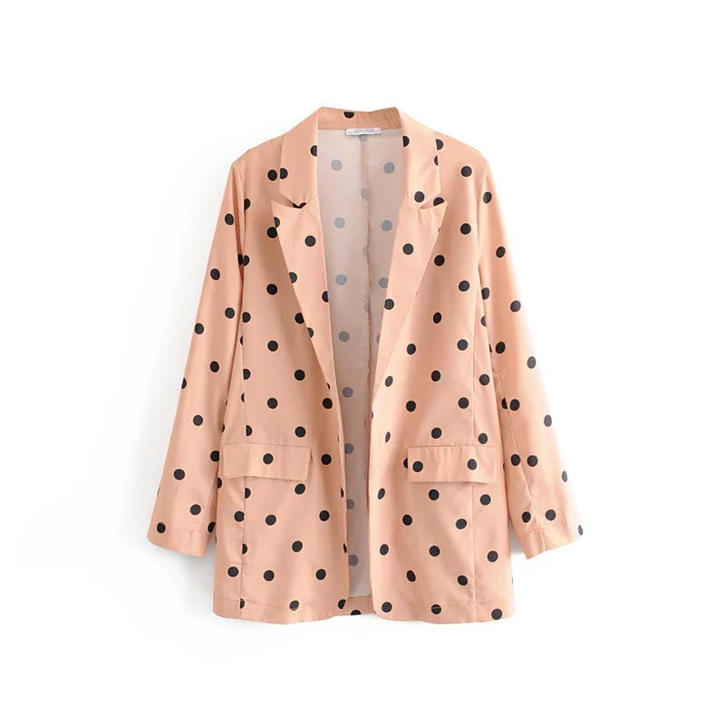 

2019 Western Style Spring And Summer WOMEN'S Dress New Style Dotted Women Suit Coat