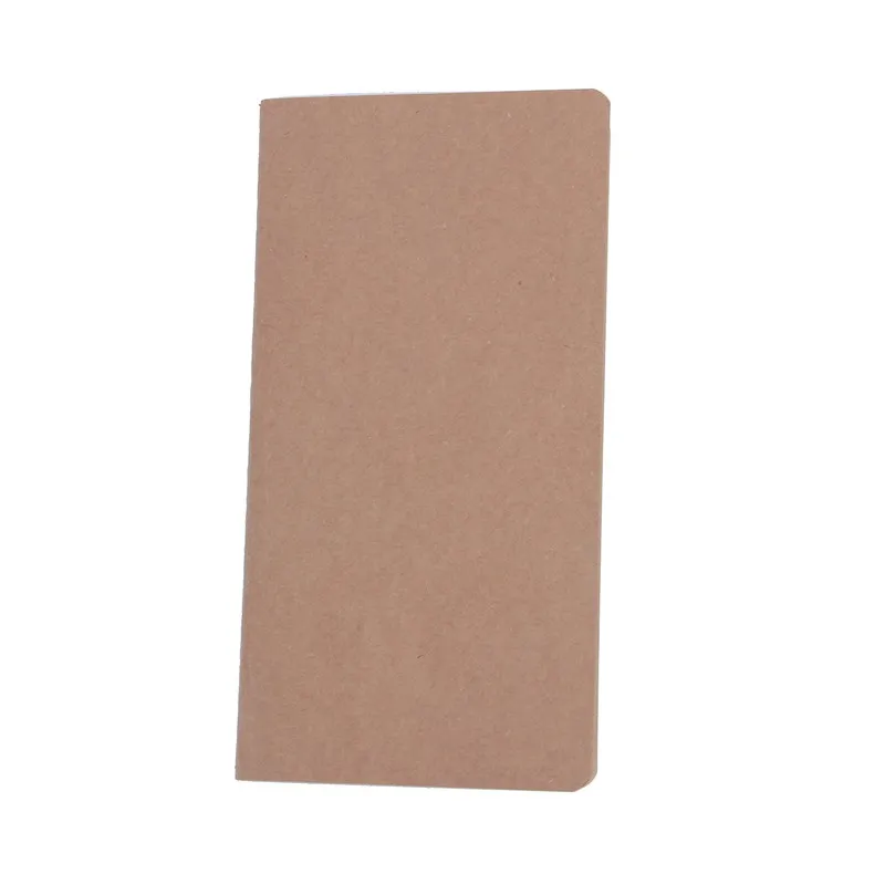 Kraft paper Notebook Blank Notepad Book Vintage Soft Copybook Daily Memos 210*110mm Brown Kraft paper Notebook Blank Notepad Book Vintage Soft Copybook Daily Memos 210*110mm Brown