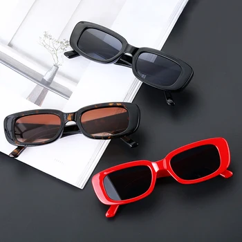 

Qutzzmnd 2020 Luxury Brand Square Sun Glasses Travel Small Rectangle Sunglasses Men Vintage Women's Glasses UV 400 Protection