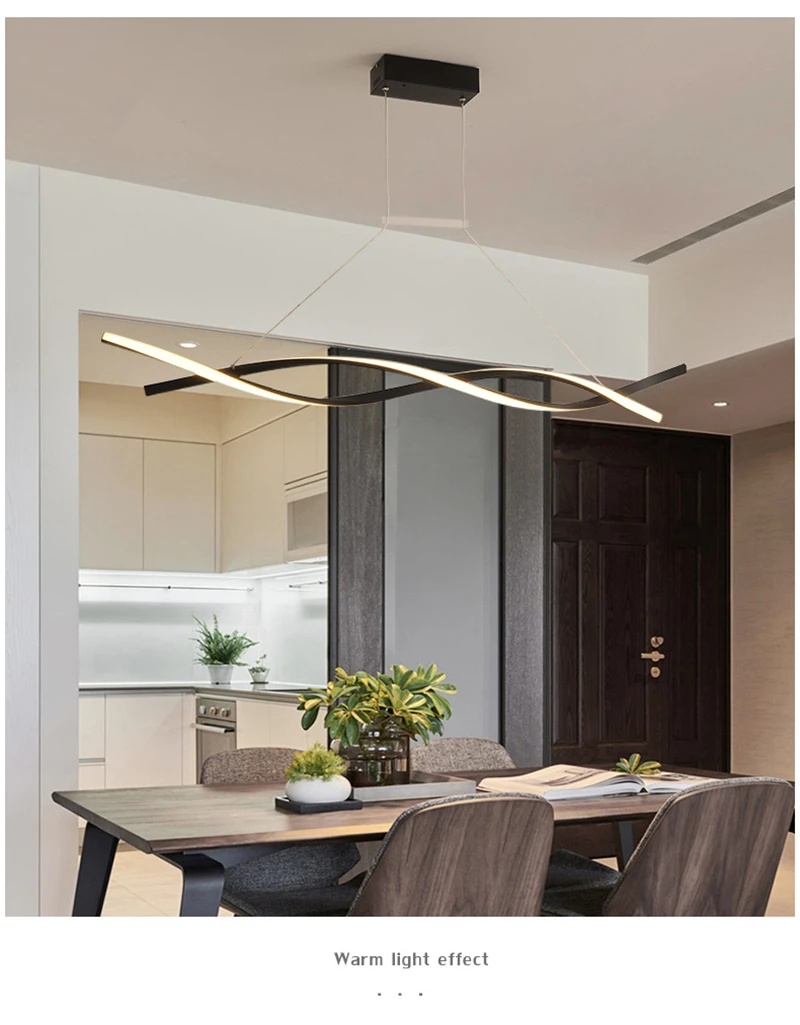 Modern Simple Home Decor Led Pendant Lamps Restaurant Dining Room Bar Kitchen Hanging Lamps Nordic Indoor Pendant Light Fixtures