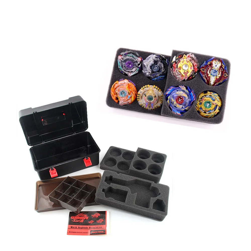 Toys For Children Portable Waterproof Box 8 In 1 Carrying Case For Beyblade Burst Spinning Top Kids Toys Brinquedos New