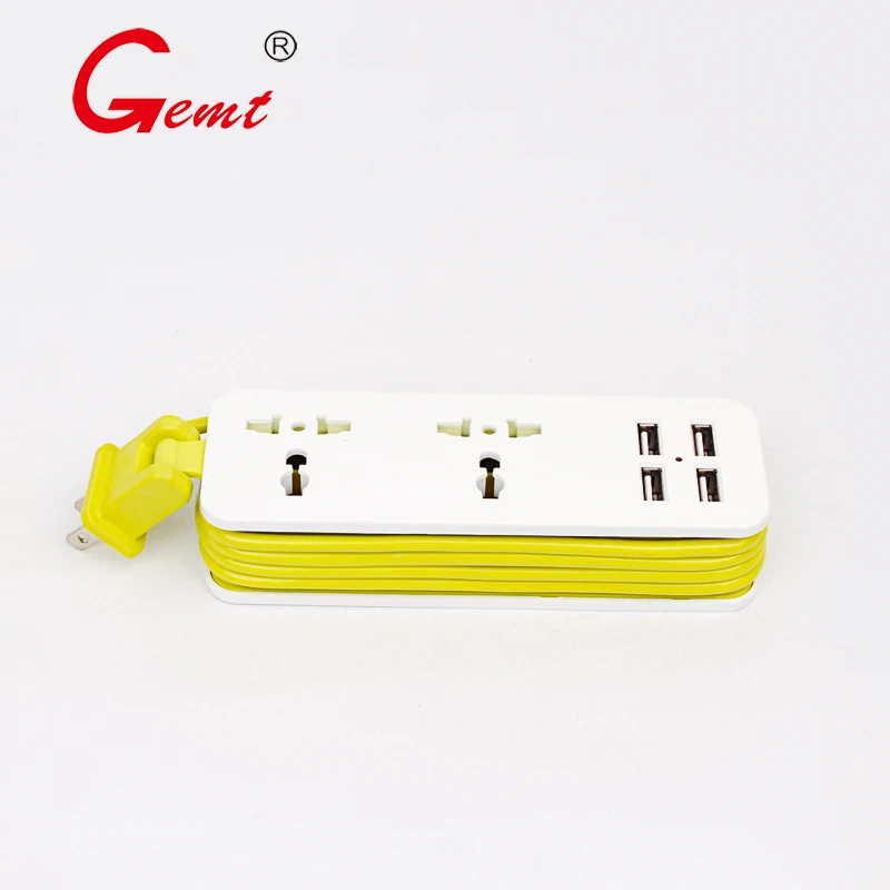 Univeral Portable Power Strip US Plug with 4 USB Port QC2.2 Interface Extension Socket Plug with Universal EU UK AU Adapter Univeral Portable Power Strip US Plug with 4 USB Port QC2.2 Interface Extension Socket Plug with Universal EU UK AU Adapter