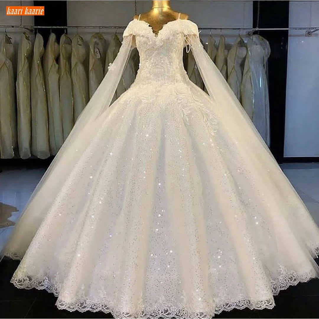 Романтическое кружевное свадебное платье 2020 Милая Аппликация с блестками бальное платье платья невесты длинные Индивидуальные свадебные платья Реальные фотографии|Свадебные платья|   | АлиЭкспресс