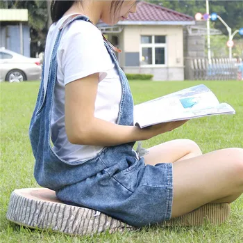 

Stump Shaped Decorative Pillows Home Car Decor Cute Round Woods Grain Soft Plush Chair Seat Cushion Pillow