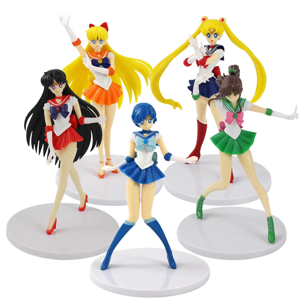 Аниме Sailor Moon Tsukino Usagi фигурка принцесса Сейлор Мун и Чиба мяч в масках ПВХ