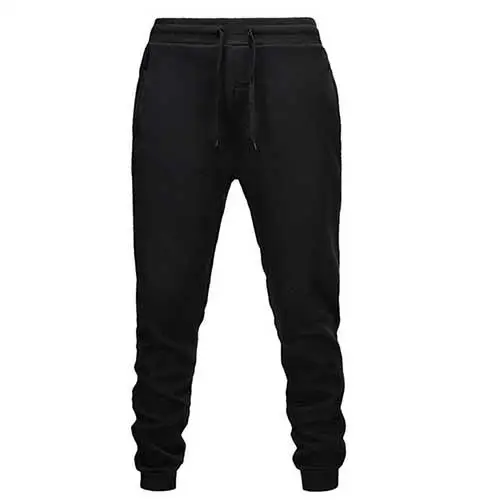 Черный Mnner Baumwolle Jogger фитнес-студии Hosen Frhling Herbst Mnnlichen повседневные эластичные фитнес мешковатые Hosen Herren флис - Цвет: Черный