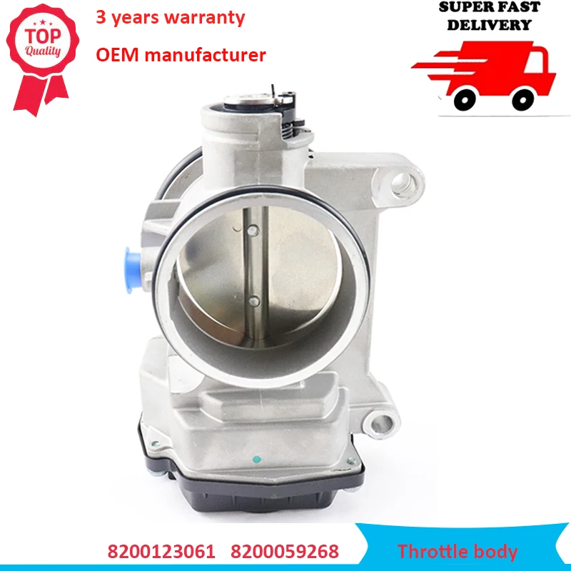 

OE 8200123061 820063652 60MM Throttle Body Assy For Renault Laguna II Megane I ScenicI Clio II Espace IV Kangoo Throttle Valve