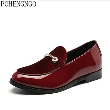 

size 38-48 Men Shoes Luxury Brand Causal Men Loafers Gentlemen Dress Wedding Shoes Men Slip On Moccasins Men Party Flats Shoes