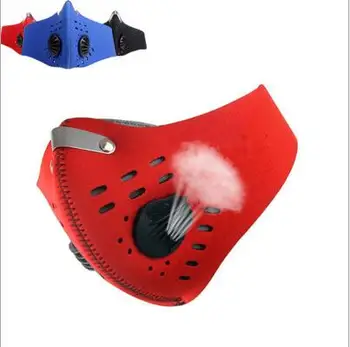 

10pcs Face Mask Protection Face Mouth Masks PM2.5 Breathable Anti Dust Dustproof Anti-fog Breathing Activated carbon Ride Mask