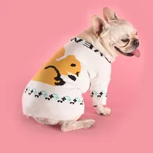 Pet Tide brand squirrel sweater dog clothes autumn and winter law fight autumn and winter warm cute sweater cardigan