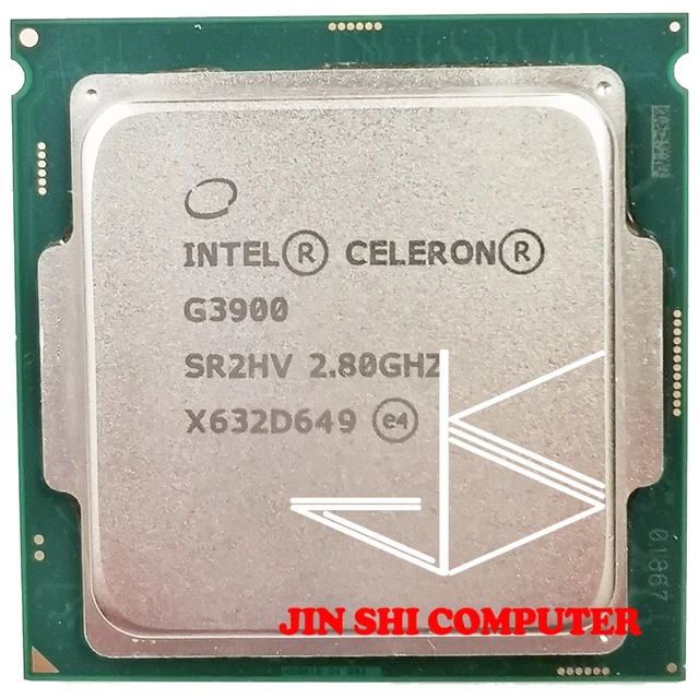インテルceleron G3900 2.8 2.4ghz 2mキャッシュデュアルコアcpuプロセッサSR2HV LGA1151トレイ