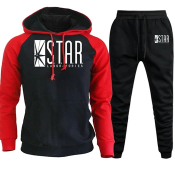 

Men Hoodie Raglan Sweatshirts STAT Print Autumn Winter Hot 2019 Harajuku Print Pullover Suit Male Fleece Hoody+Pants 2 Piece Set
