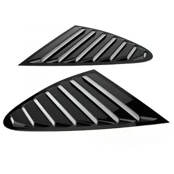 

Vehicle Modification Window Louver Bright Black Side Window Scoop Cover Trim for A7 2009 2010 2011 2012 2013 2014 2015 2016-2018