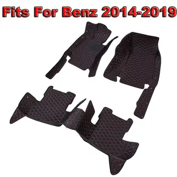 

PU Car Floor Mats Black Auto Interior Accessories Floor Protection Mat 1 Set For special Car 2014-2019