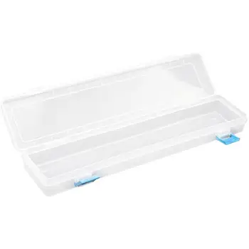 

1pc Pen Box Transparent Durable Lightweight Portable Plastic Pen Box Pen Holder Pencil Case Stationery Box for Kids Students