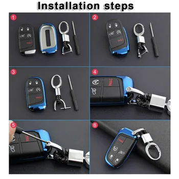 

TPU Key Case For Jeep Grand Cherokee WK2 2014-2019 Car Protector Holder Housing