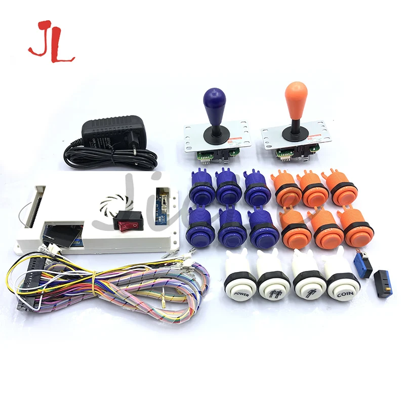 

newest color wifi Pandora 4018 in 1 Kit happ Joystick, Button for DIY Arcade Machine Home Cabinet with Manual