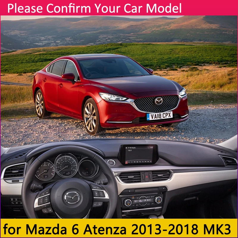 Для Mazda 6 2013 GJ1 GL Atenza Противоскользящий коврик для приборной панели Защита от солнца коврик аксессуары для накидки коврик