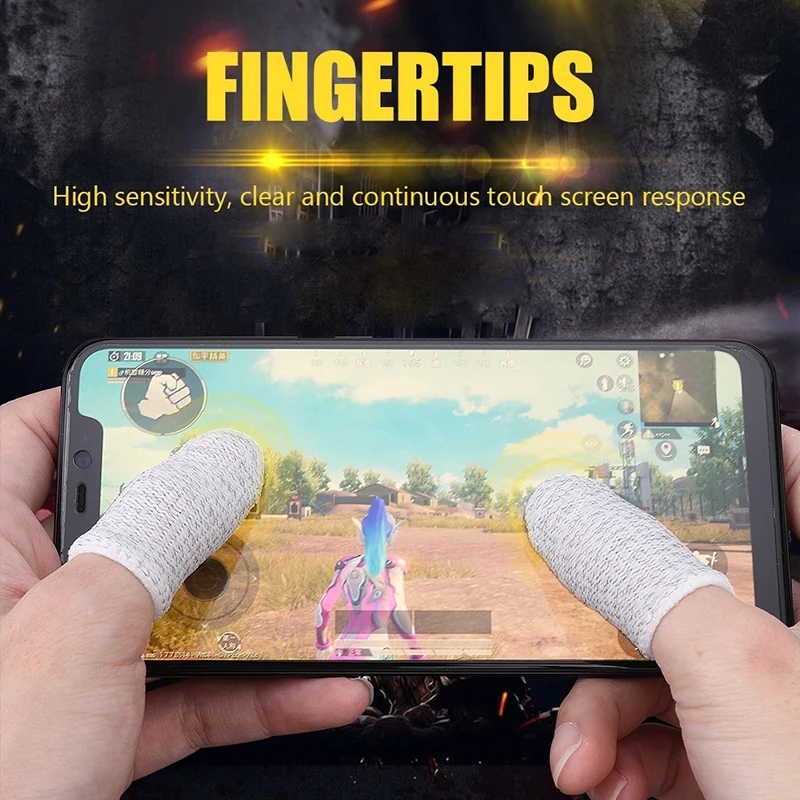 

Gaming Finger Sleeve Game Controller Sweatproof Gloves Breathable Fingertips For Mobile Games Touch Screen Finger Cots Cover