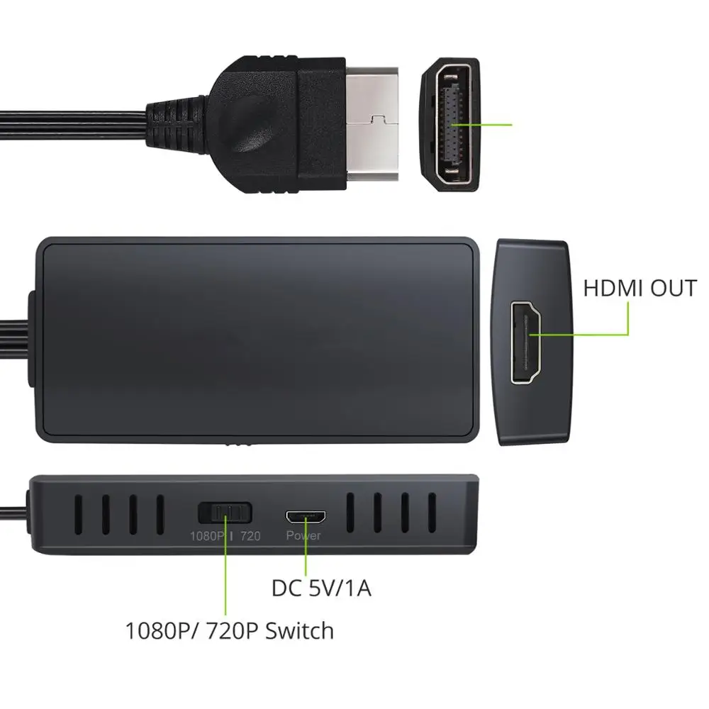 Proster для оригинального Xbox в HDMI конвертер адаптер HD Link кабель Поддержка 1080P/720P с USB +