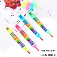 1 комплект Красочные 20 цветов масляной краски ручка кратоны укладчик чертежный карандаш ручка художественная краска ing подарок для детей Дети пастельные мелки