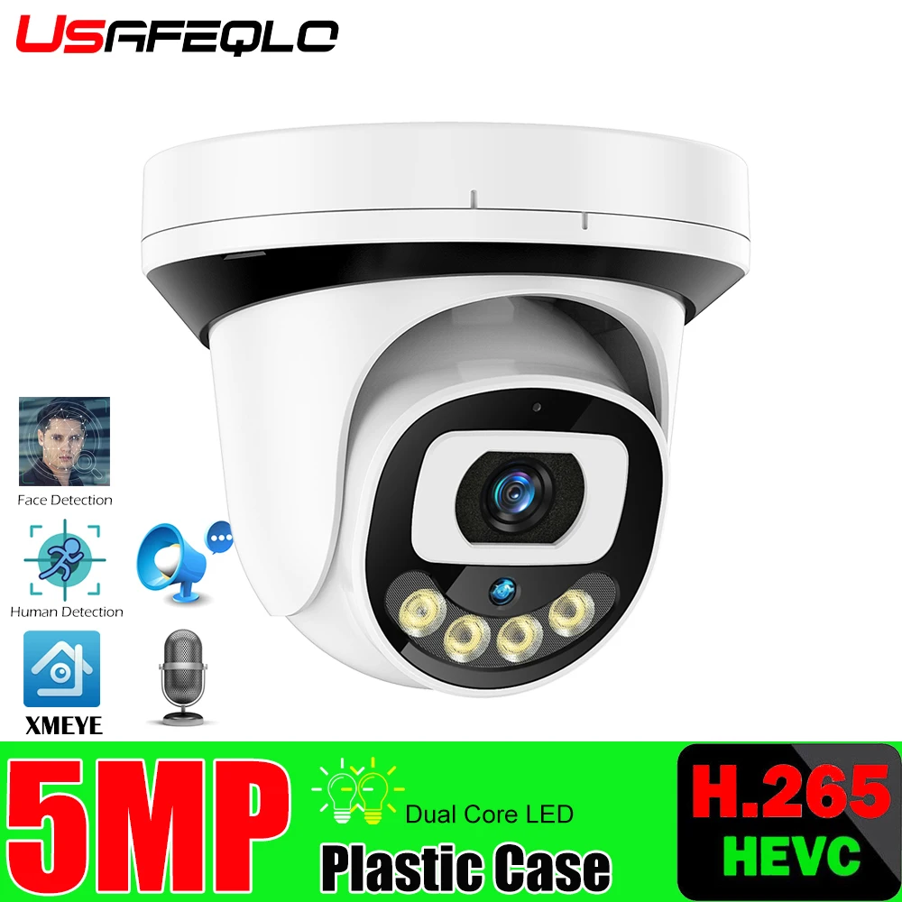 5MP 3MP 2K FHD Камера обнаружения движения ip камера видеонаблюдения с поддержкой Wi двойной массив светодиодов