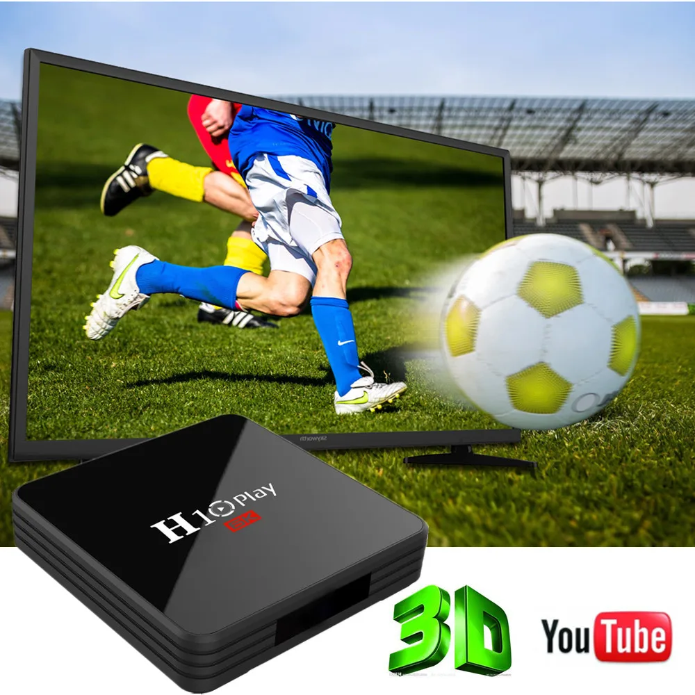 H10 PLAY Android 9.0 Smart TV Box Allwinner H6 2.4G WiFi 4GB RAM 32GB/64GB ROM Set Top Box USB3.0 H.265 6K Media Player 2GB 16GB