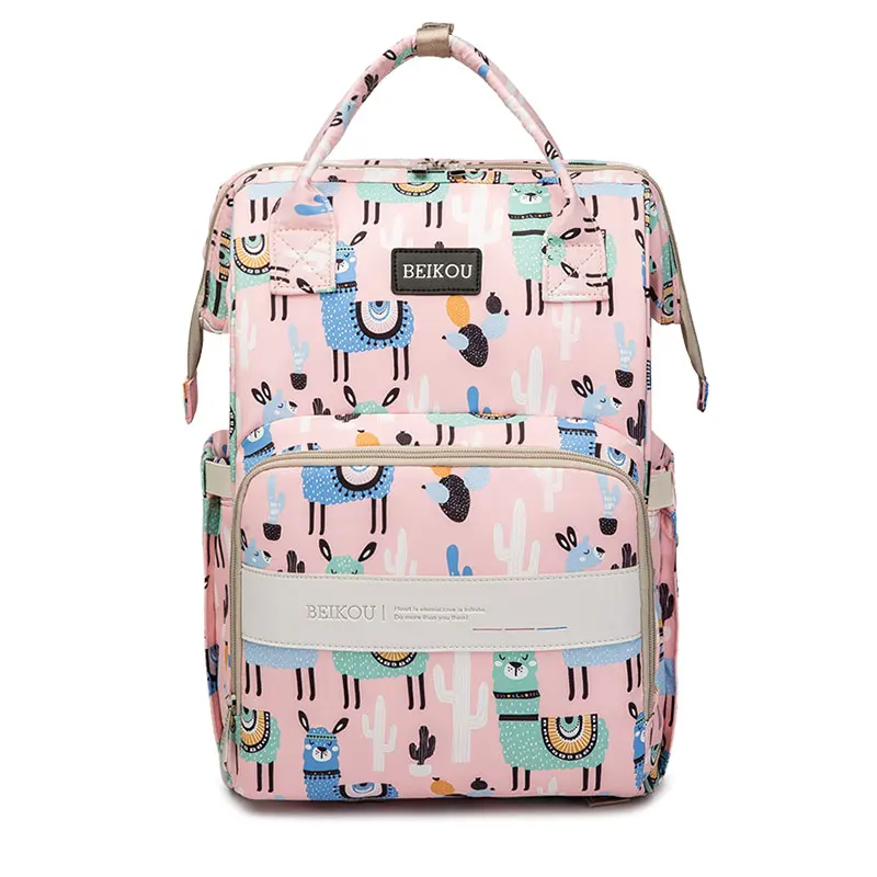 Maternity Diaper Bag Large Capacity USB Waterproof Nursing Baby Bag Travel Backpack Stroller Bag Baby Care Nappy Backpack