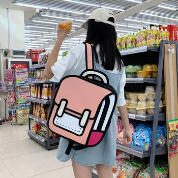 

Women Backpack Female EcoQuadratic Canvas Shoulder Bag Ladies Casual Small Travel Bags Backpack for Teenage Girls