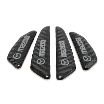 

4pcs Carbon Fiber Protector Car Sticker for Mazdas 5 6 323 626 RX8 7 MX3 MX5 Atenza Axela Car Accessories Automobile Gadgets