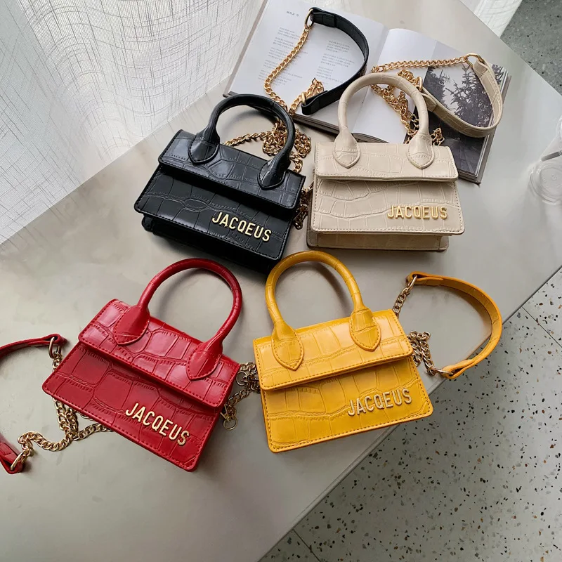 

Alligator Pattern Small Ins Hot Handbags for Women 2019 New Tide Shoulder Bag Crossbody Mini Tote Bag Luxury Chain Messenger Bag