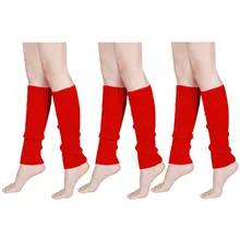 Однотонные облегающие высокие Носки женские и мужские флуоресцентные цветные полосатые сапоги манжеты теплые вязаные гетры чулки для вечеринки зимние Носки