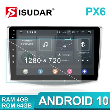 

ISUDAR PX6 1 Din Android 10.0 Car Radio For VW/Volkswagen/Passat B7 B6 CC DVD player Multimedia Audio RAM 4GB ROM 64G DVR DSP