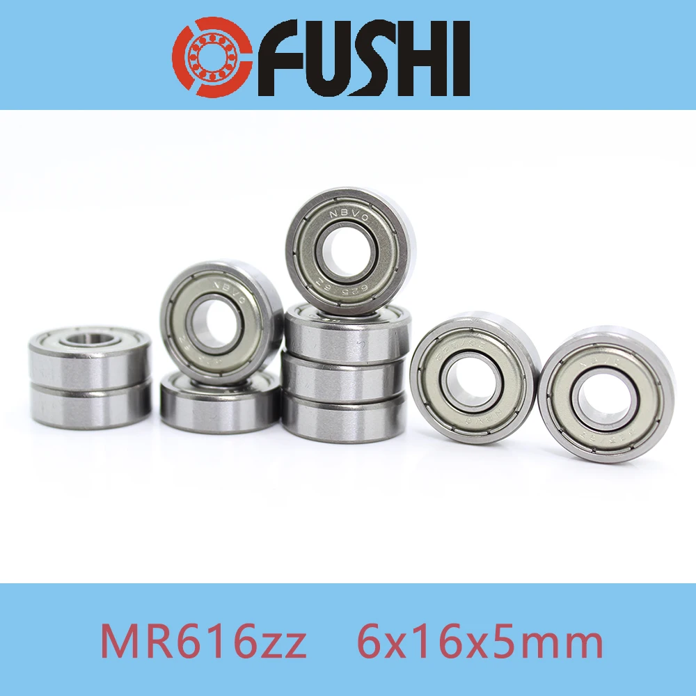 MR616ZZ Ball Bearing 6*16*5 mm 10PCS ABEC-1 B6-63Z R-1660HH Deep Groove Bearings MR616 Z B6-63 MR1660ZZ R-1660ZZ 696AZZ 625/6Z