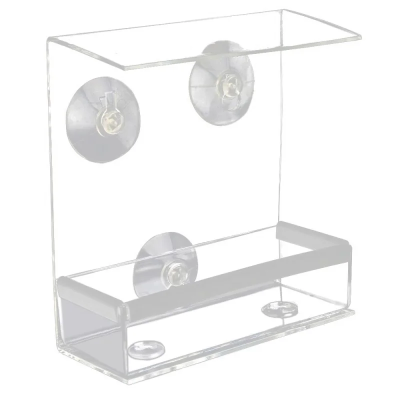 2020 Creative Pet Bird Feeder Window Clear Squirrel Proof Bird Feeders Birdhouse Window Transparent Squirrel Plastic 2 Styles
