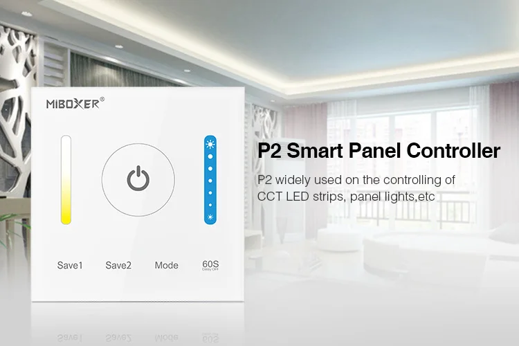 2,4G Mi boxer P2 панель светодиодный контроллер сенсорный переключатель Панель яркость и цветовая температура светодиодный диммер для светодиодной ленты, панели освещения