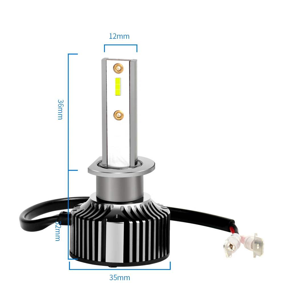 Zdint H4 светодиодный фары H7 H1 H11 H3 9012 ходовые огни Canbus декодирование анти-помех лампы 6000K 12V Авто мотоциклетные лампы