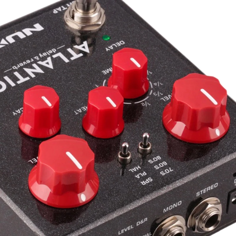Педаль эффектов Nux Atlantic Multi Delay и Reverb с внутренней маршрутизацией и вторичными эффектами реверберации
