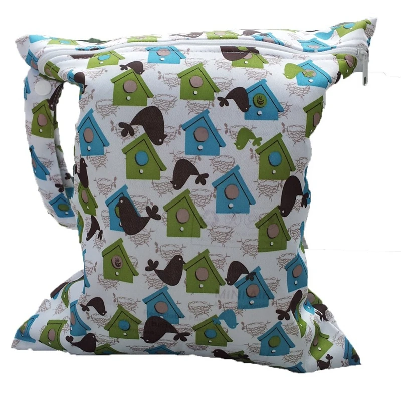 

Baby Infant Waterproof Zipper Reusable Cloth Diaper Bag